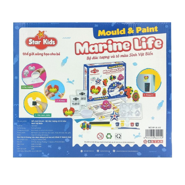 Bộ Đúc Tượng Và Tô Màu Sinh Vật Biển - K-132