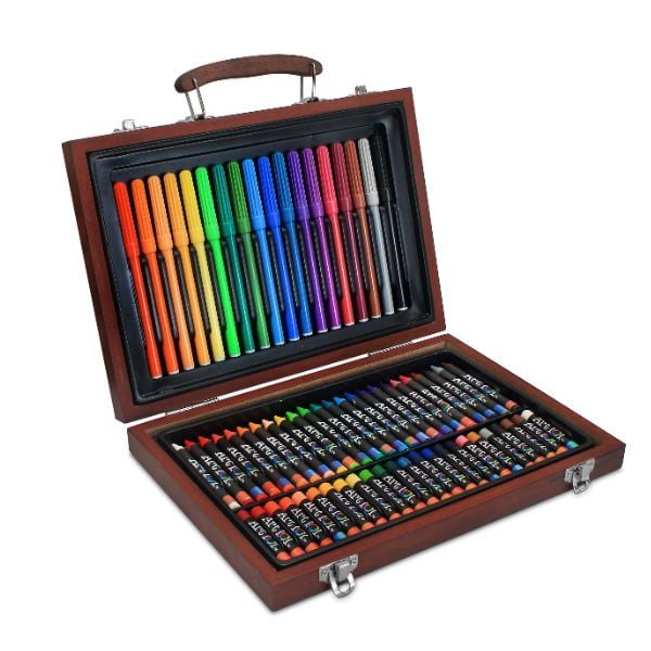 Bộ Màu Vẽ Đa Năng Hộp Gỗ Colormate MS-67W
