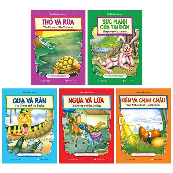 Thỏ Và Rùa - Truyện Cổ Tích Nước Ngoài Song Ngữ Anh - Việt