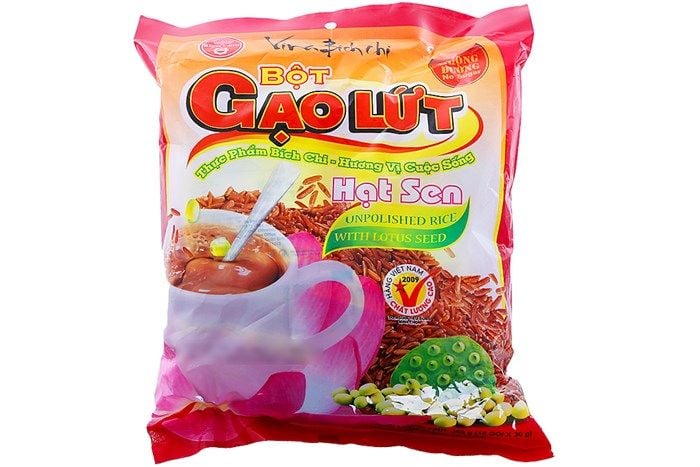  Bột Gạo Lứt Hạt Sen Vina Bích Chi (350g) 