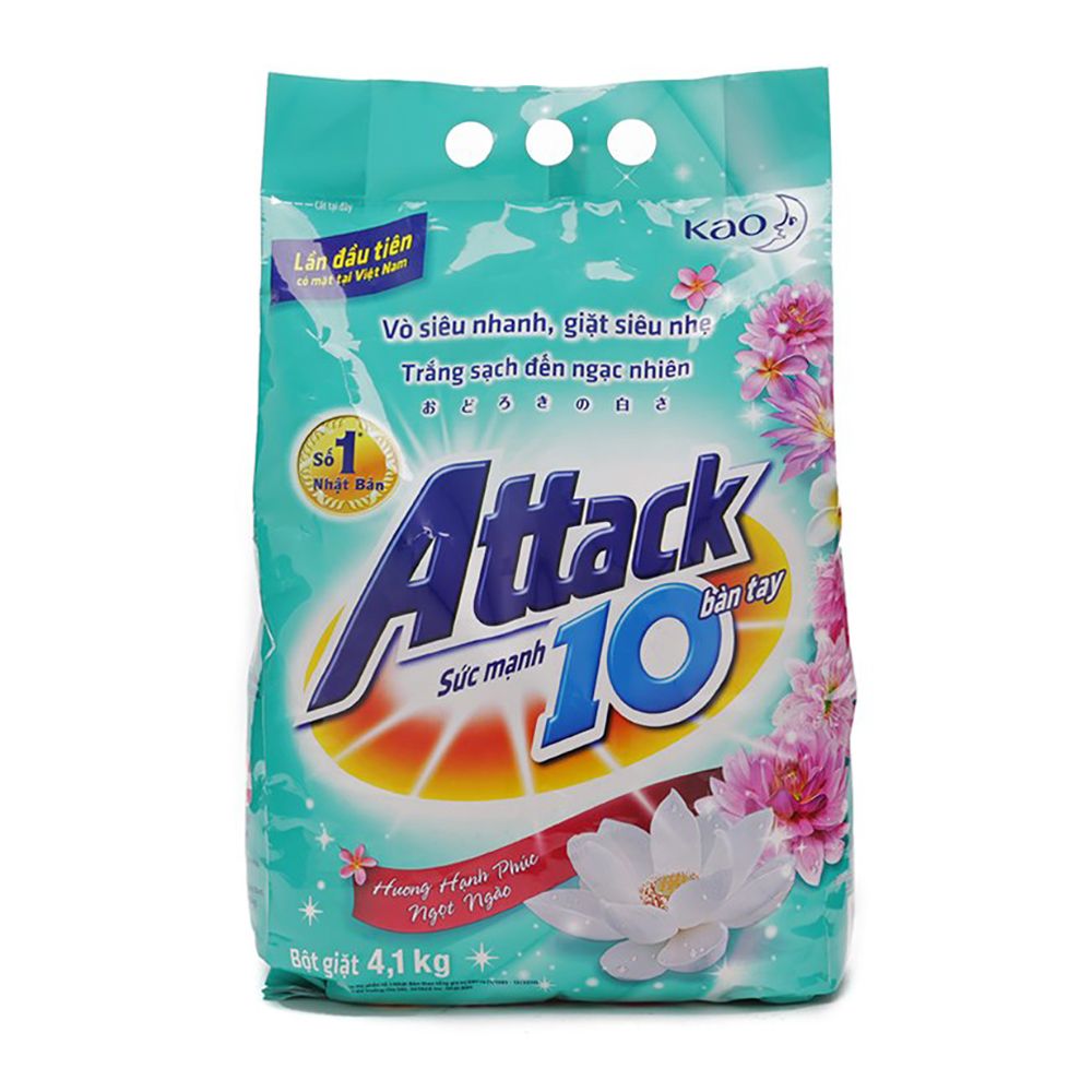  Bột Giặt Attack Hương Hạnh Phúc Ngọt Ngào (3.8 Kg) 