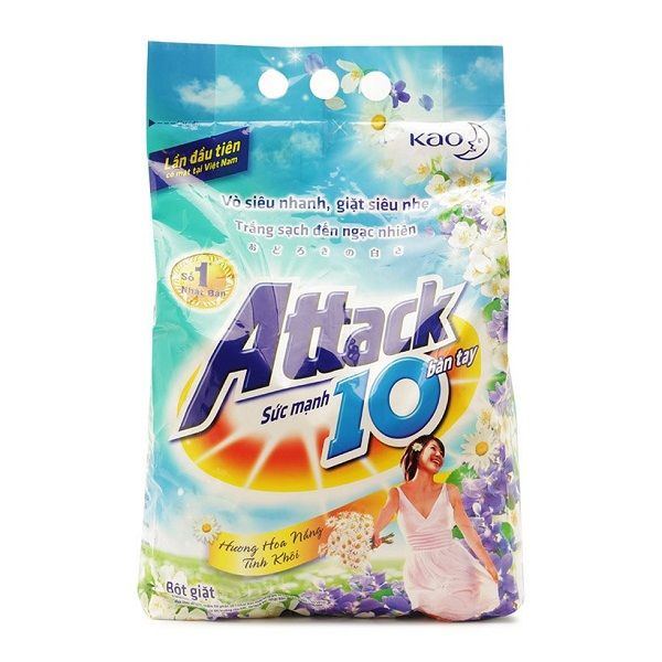  Bột Giặt Attack Hương Hoa Nắng Tinh Khôi (4.1 Kg) 