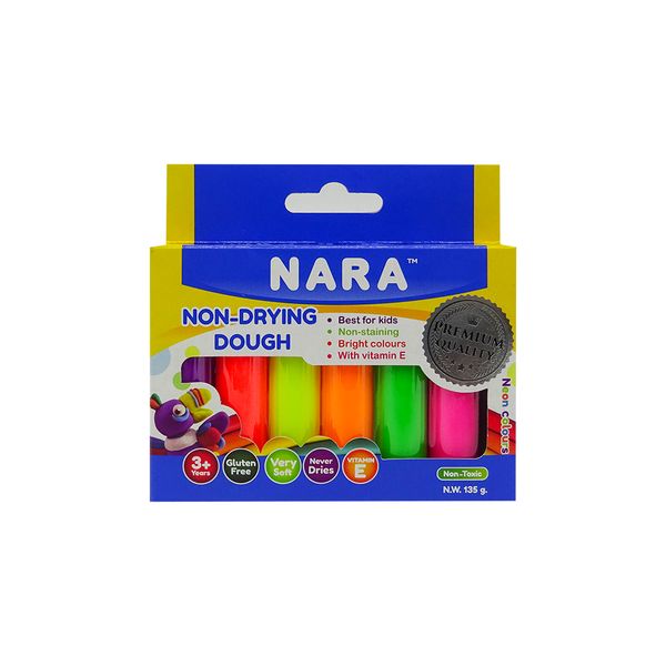 Bột Nặn Hình NARA 6 Màu NDD-BX-135-6N (135g)