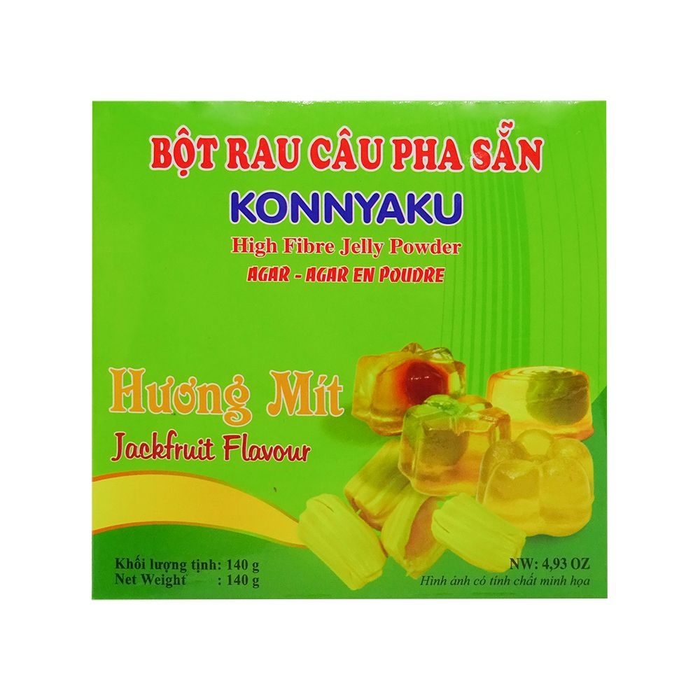  Bột Rau Câu Pha Sẵn Konnyaku - Hương Mít Hộp (140g) 