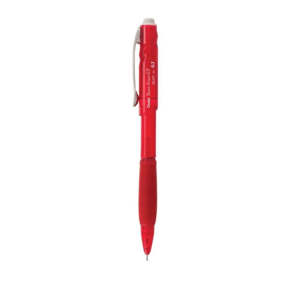  Bút Chì Kim Pentel Twist Erase QE207A (0.7mm) - Màu Đỏ 