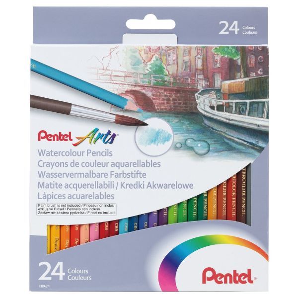  Bút Chì Màu Vẽ Màu Nước Pentel CB9-24 (24 Màu) 