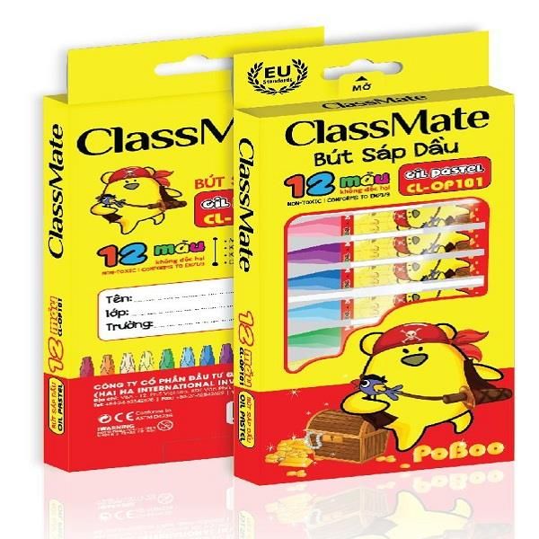  Bút Sáp Dầu Class Mate 12 Màu 