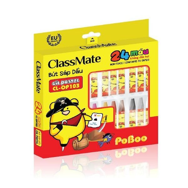  Bút Sáp Dầu Class Mate 24 Màu 