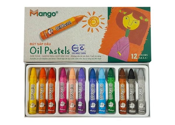Bút Sáp Dầu Mango - 12 Màu