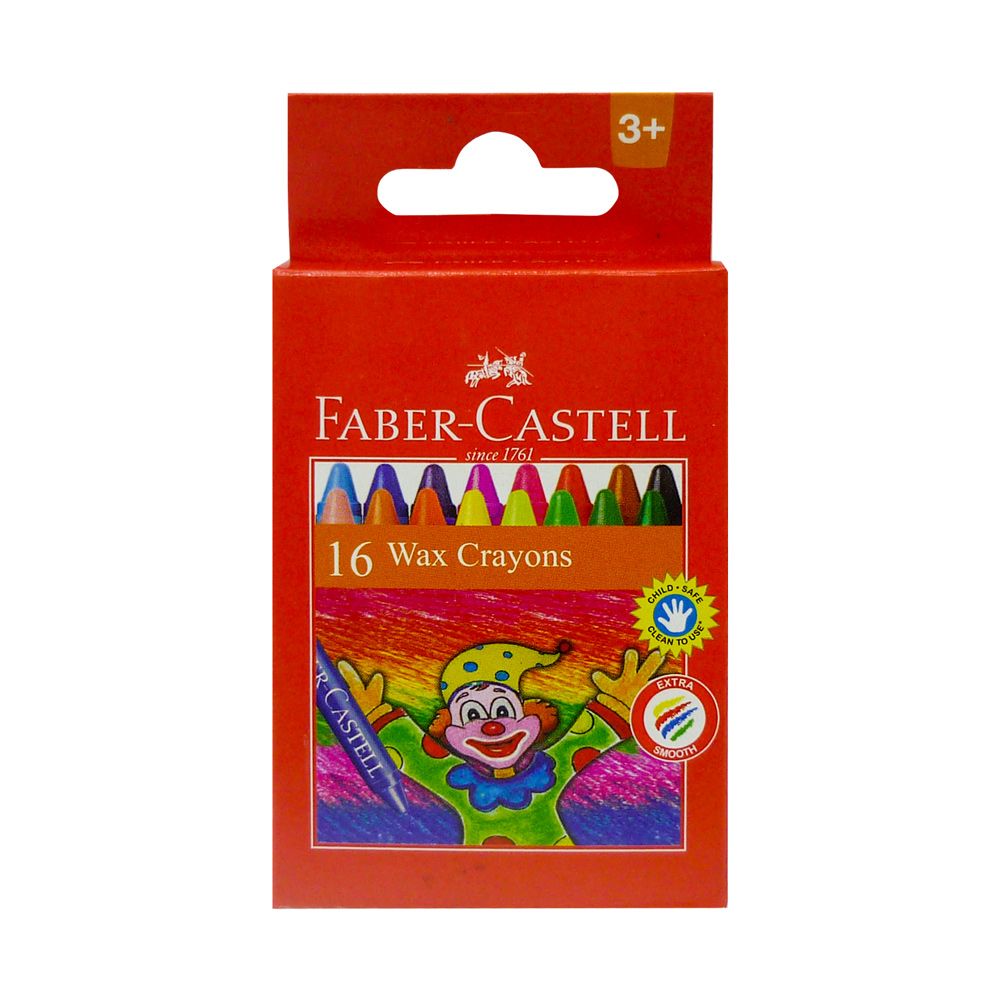  Bút Sáp Màu Faber - Castell Wax Crayon 16 Màu 