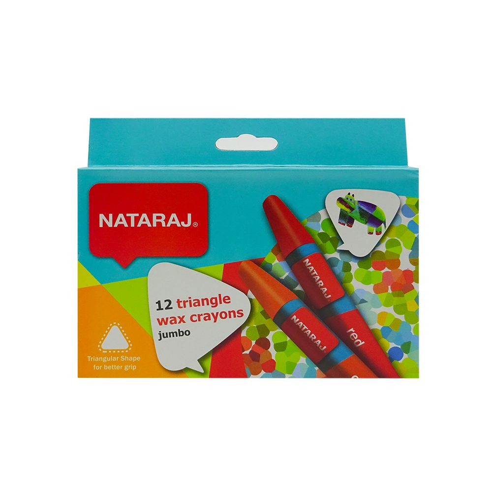  Bút Sáp Màu Nataraj Jumbo (Hộp 12 Màu) 