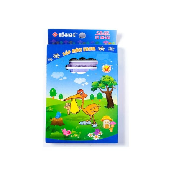 Bút Sáp Màu Thơm Bến Nghé CS-25 (12 Màu)