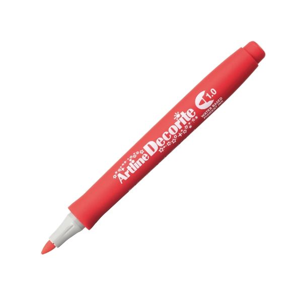  Bút Vẽ Màu Nổi - Artline Decorite 1.0mm (EDF-1 RED) 