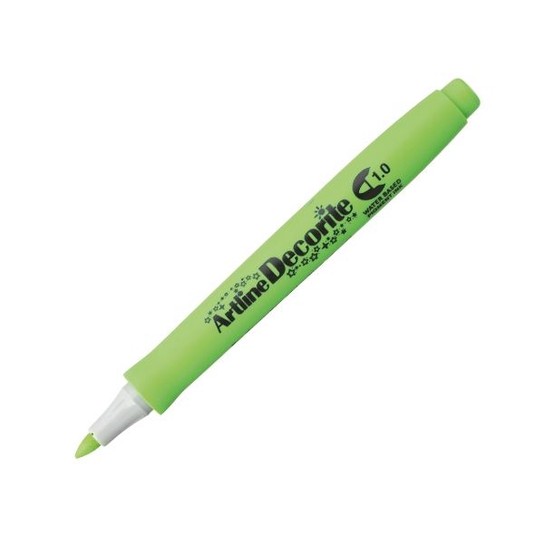  Bút Vẽ Màu Nổi - Artline Decorite 1.0mm (EDF-1 YELLOW GREEN) 