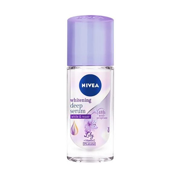  Lăn Ngăn Mùi Nivea Serum Sáng Mịn Hương Hoa Lily - 40ml 