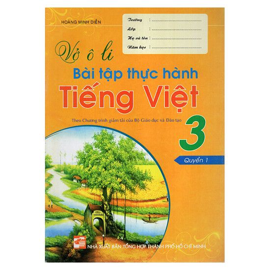  Vở Ô Li Bài Tập Thực Hành Tiếng Việt 3 (Quyển 1) 