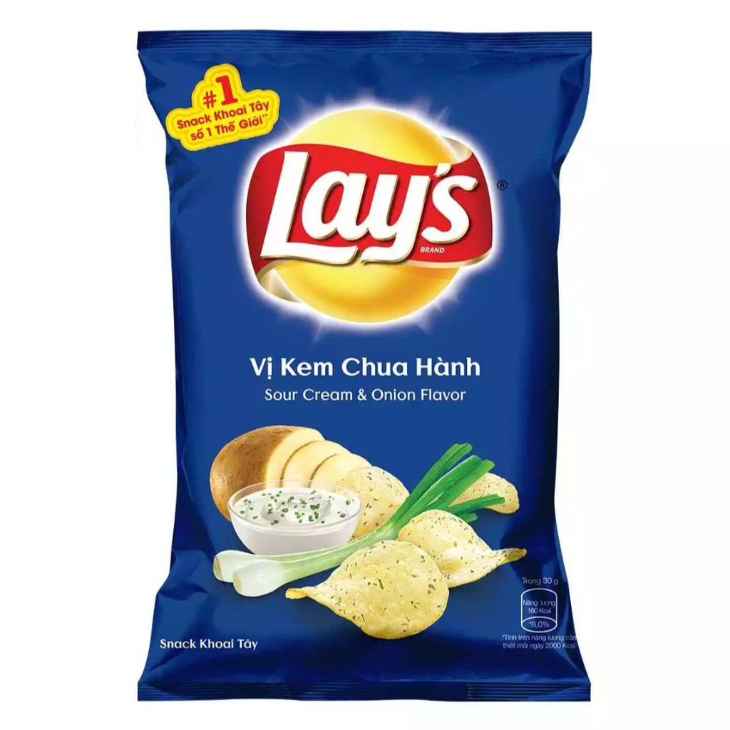  Lays Snack KT Kem chua hành 95g 