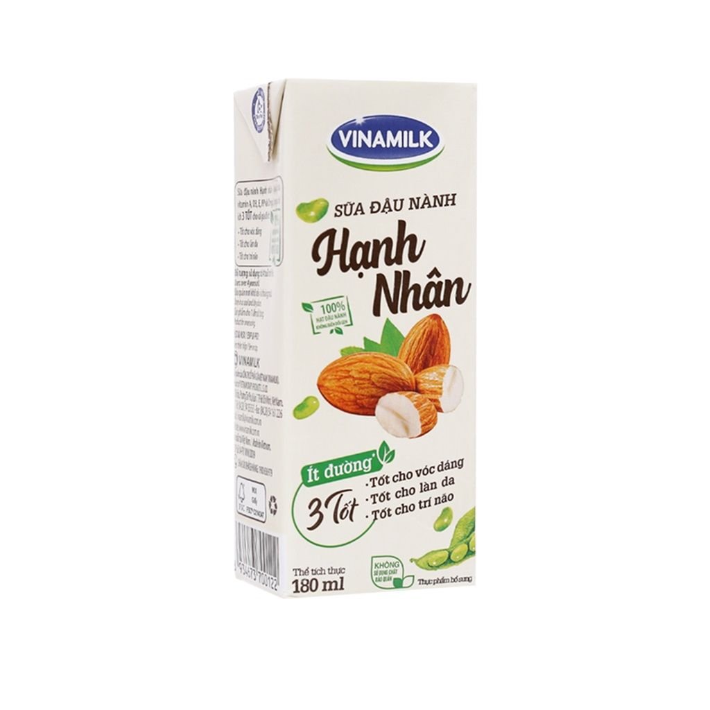  Sữa đậu nành Hạnh nhân VNM 180ml*48 