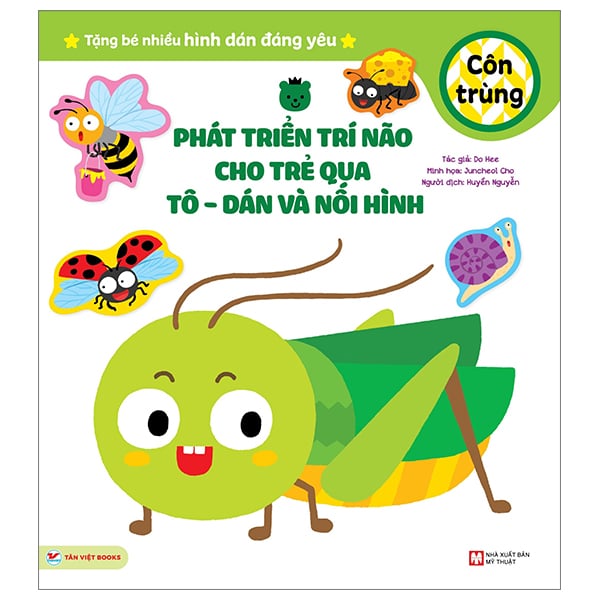 Phát Triển Trí Não Cho Trẻ Qua Tô - Dán Và Nối Hình - Côn Trùng