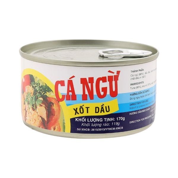  Cá Ngừ Xốt Dầu Vissan (170g) 