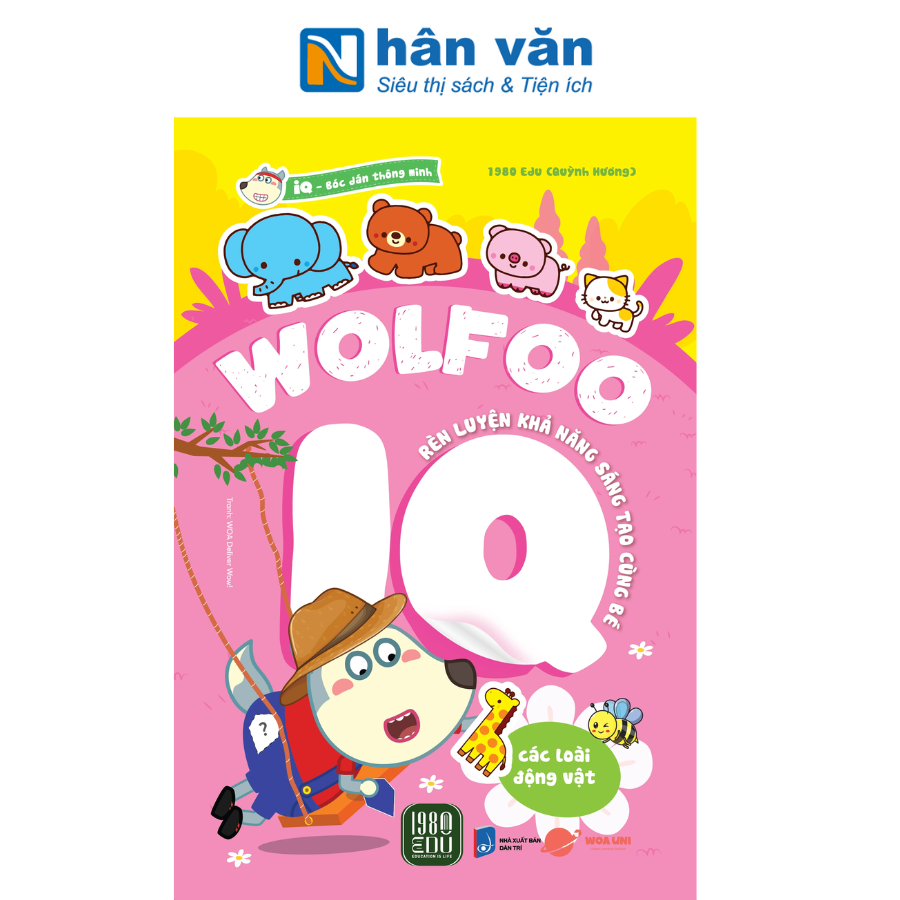  Bóc Dán Thông Minh - Wolfoo IQ Rèn Luyện Khả Năng Sáng Tạo Cùng Bé - Các Loài Động Vật 