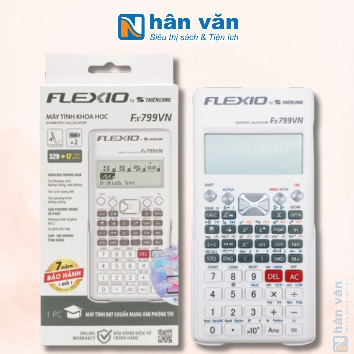  Máy tính Khoa Học - Flexio Fx799VN ( Màu Trắng) 