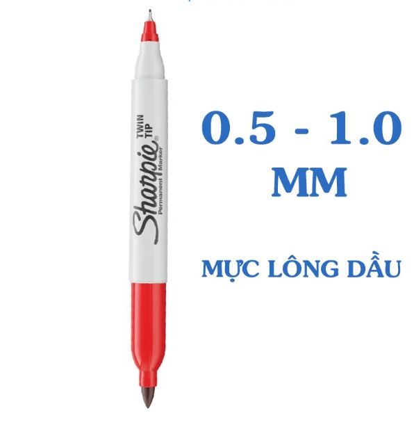  Bút lông dầu SHARPIE TWIN đỏ 32202 