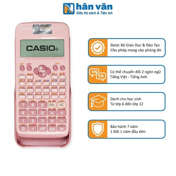 Máy Tính CASIO FX580 VN X-PK - Màu Hồng - nhanvan.vn