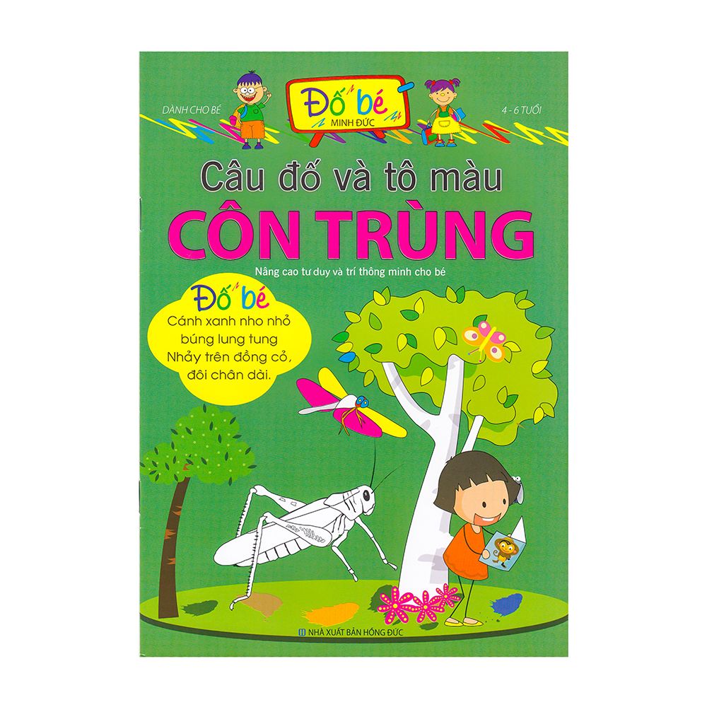  Câu Đố Và Tô Màu Côn Trùng (4 - 6 Tuổi) 