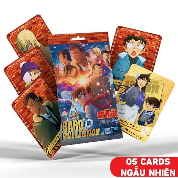  Bộ Thẻ Sưu Tập - Card Collection Thám Tử Lừng Danh Conan - Dư Ảnh của Độc Nhãn (5 Cards Ngẫu Nhiên/Túi) 