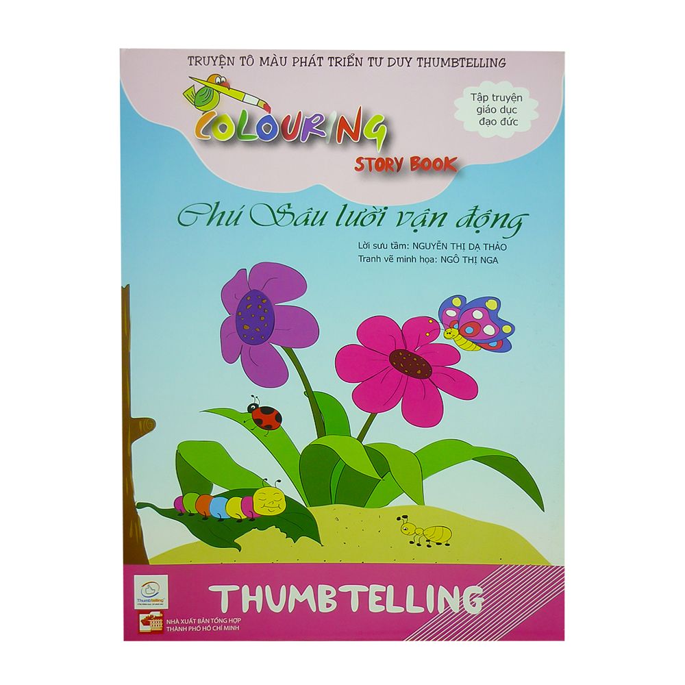  Colouring Story Book - Chú Sâu Lười Vận Động 