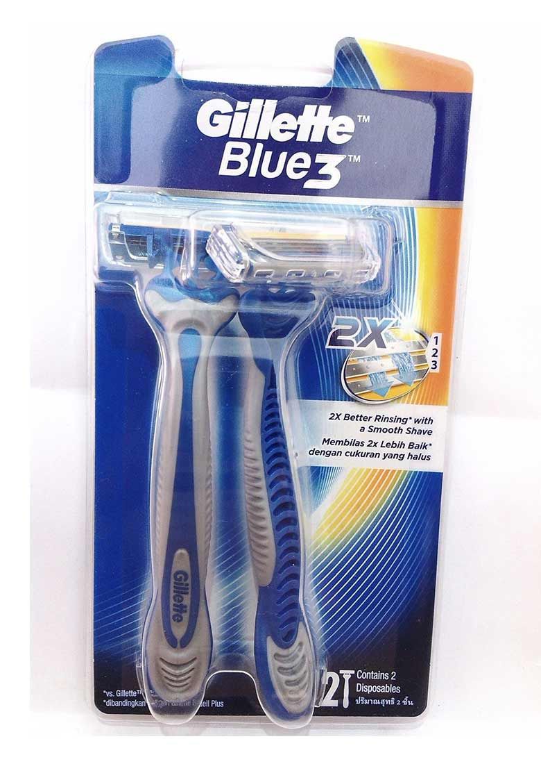  Vỉ 2 Dao Cạo Râu Gillette Blue 3 Turbo 