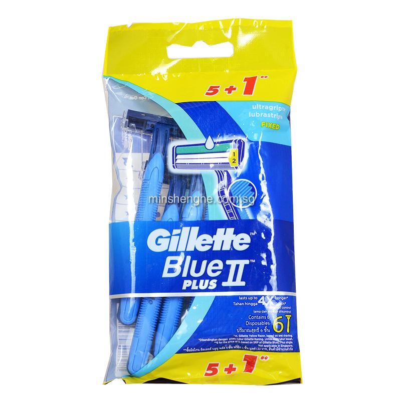  Vỉ 6 Dao Cạo Râu Gillette Blue II Plus 