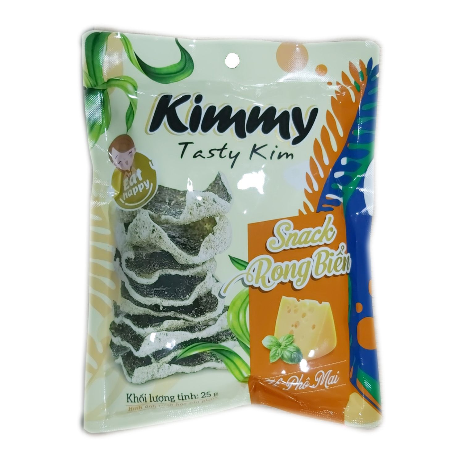  Snack Rong Biển Vị Phô Mai - Kimmy Tasty Kim - 25g 