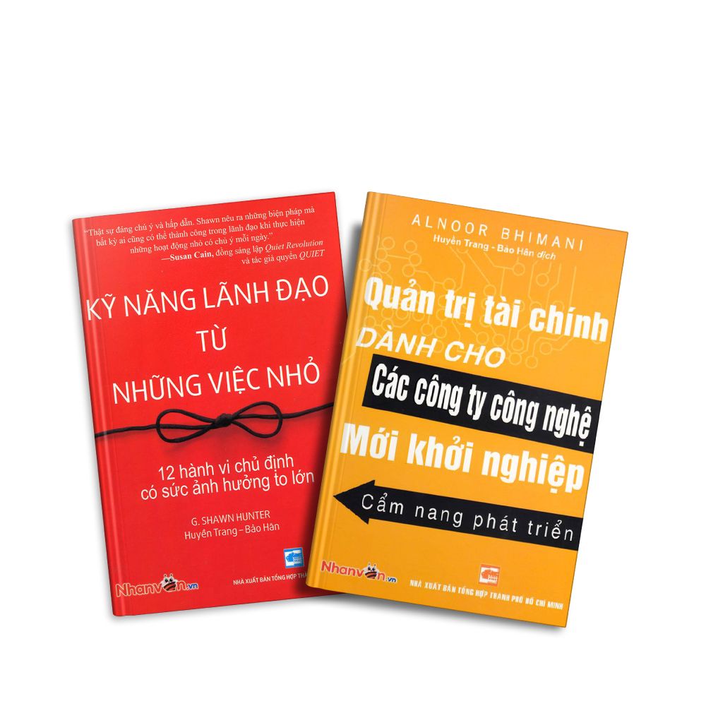  Combo Kỹ Năng Lãnh Đạo Từ Những Việc Nhỏ - Quản Trị Tài Chính Dành Cho Các Công Ty Công Nghệ Mới Khởi Nghiệp - 2 Cuốn 