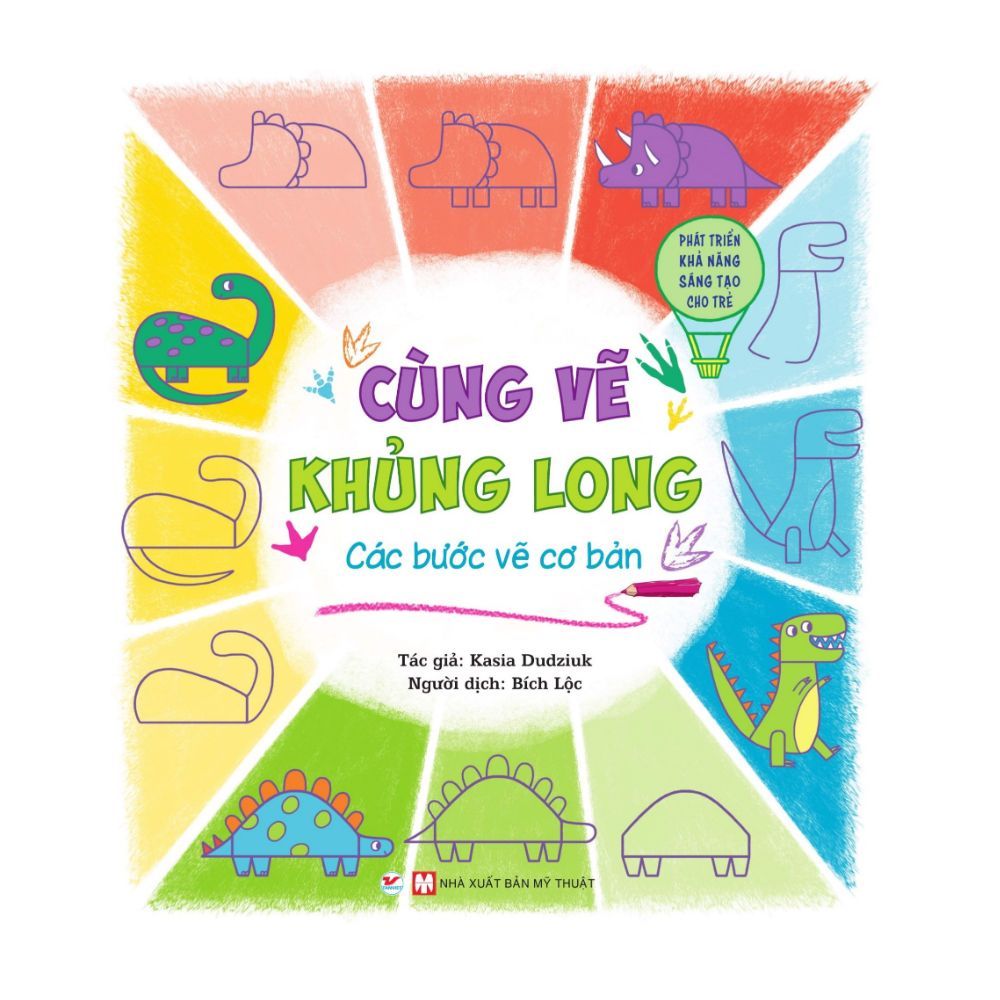  Cùng Vẽ Khủng Long - Các Bước Vẽ Cơ Bản 