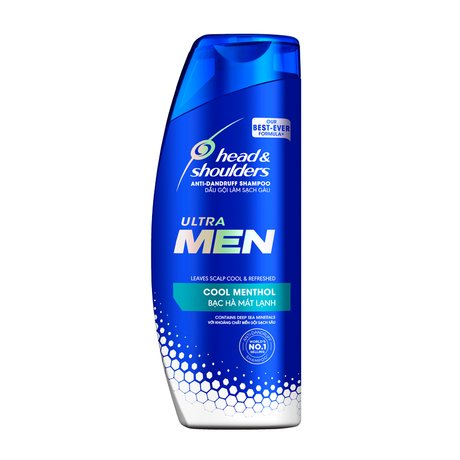  Dầu Gội Trị Gàu Head & Shoulders Ultra Men Bạc Hà Mát Lạnh 170ml 