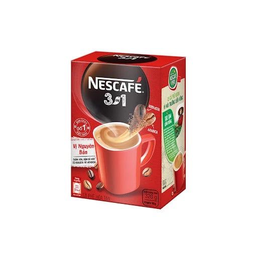  Cà Phê Nescafe 3In1 Vị Nguyên Bản 320G (16Gx20 Gói) 