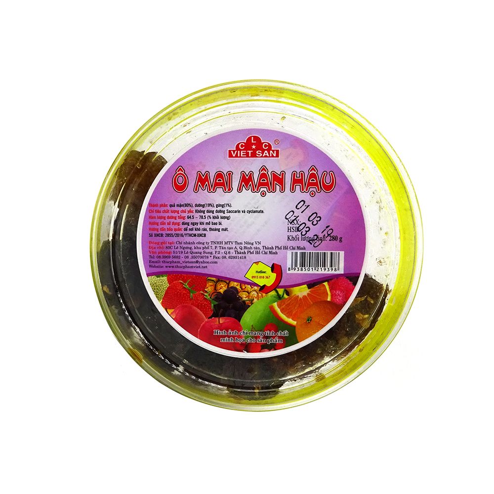  Đặc Sản Hà Nội Việt San Ô Mai Mận Hậu 280g 