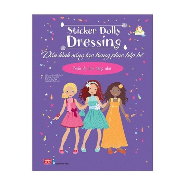  Sticker Dolly Dressing - Dán Hình Sáng Tạo Trang Phục Búp Bê - Buổi Dạ Hội Đáng Nhớ (Tái Bản) 