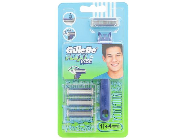 Dao cạo râu Gillette Flexi Vibe 1Up +4 lưỡi