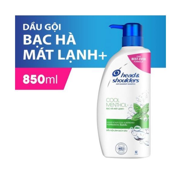  Dầu Gội Head & Shoulders Bạc Hà Mát Lạnh (850ml) 