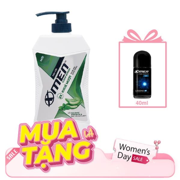 Dầu Gội X-Men Clean & Fresh 2X Khỏe Mượt 630g