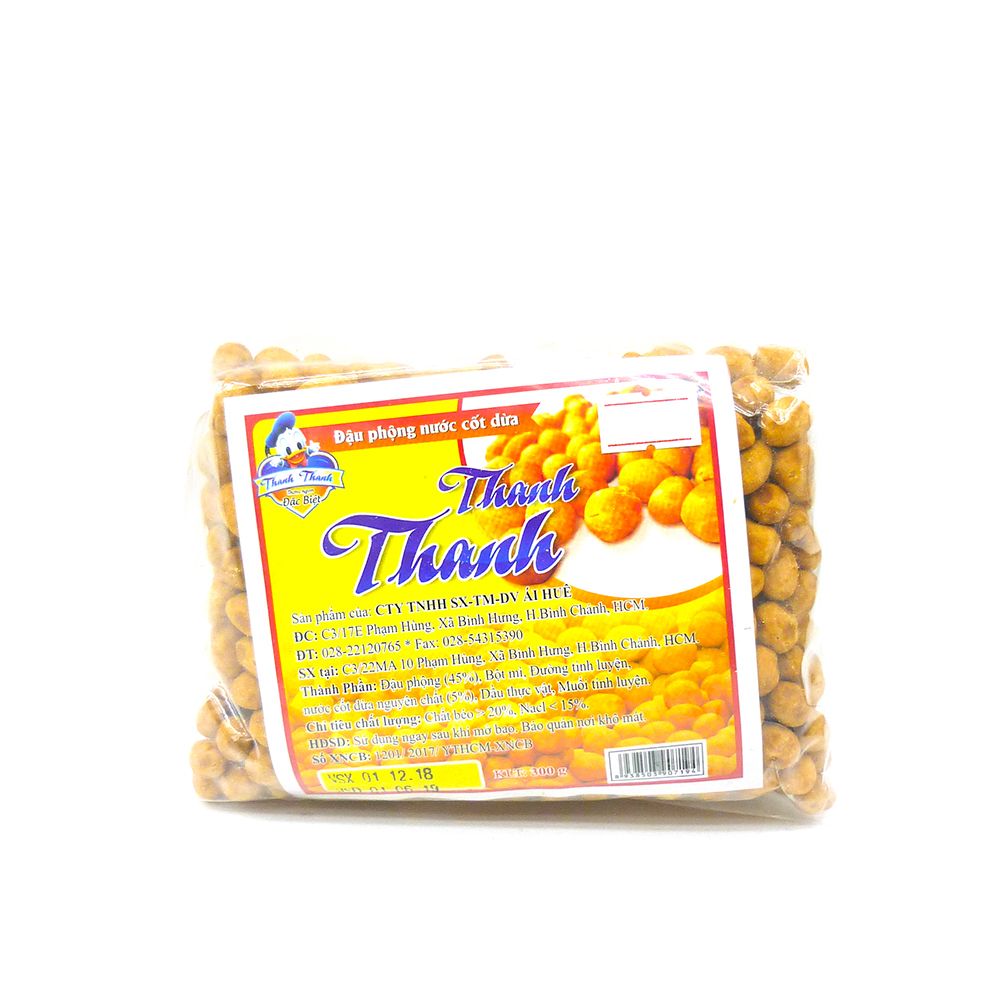  Đậu Phộng Nước Cốt Dừa Thanh Thanh (Gói 300g) 