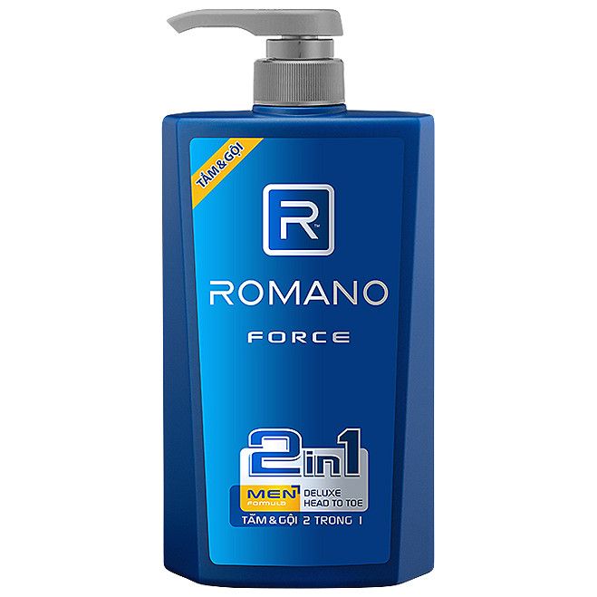  Dầu Tắm Gội 2 Trong 1 Romano Force (650g) 