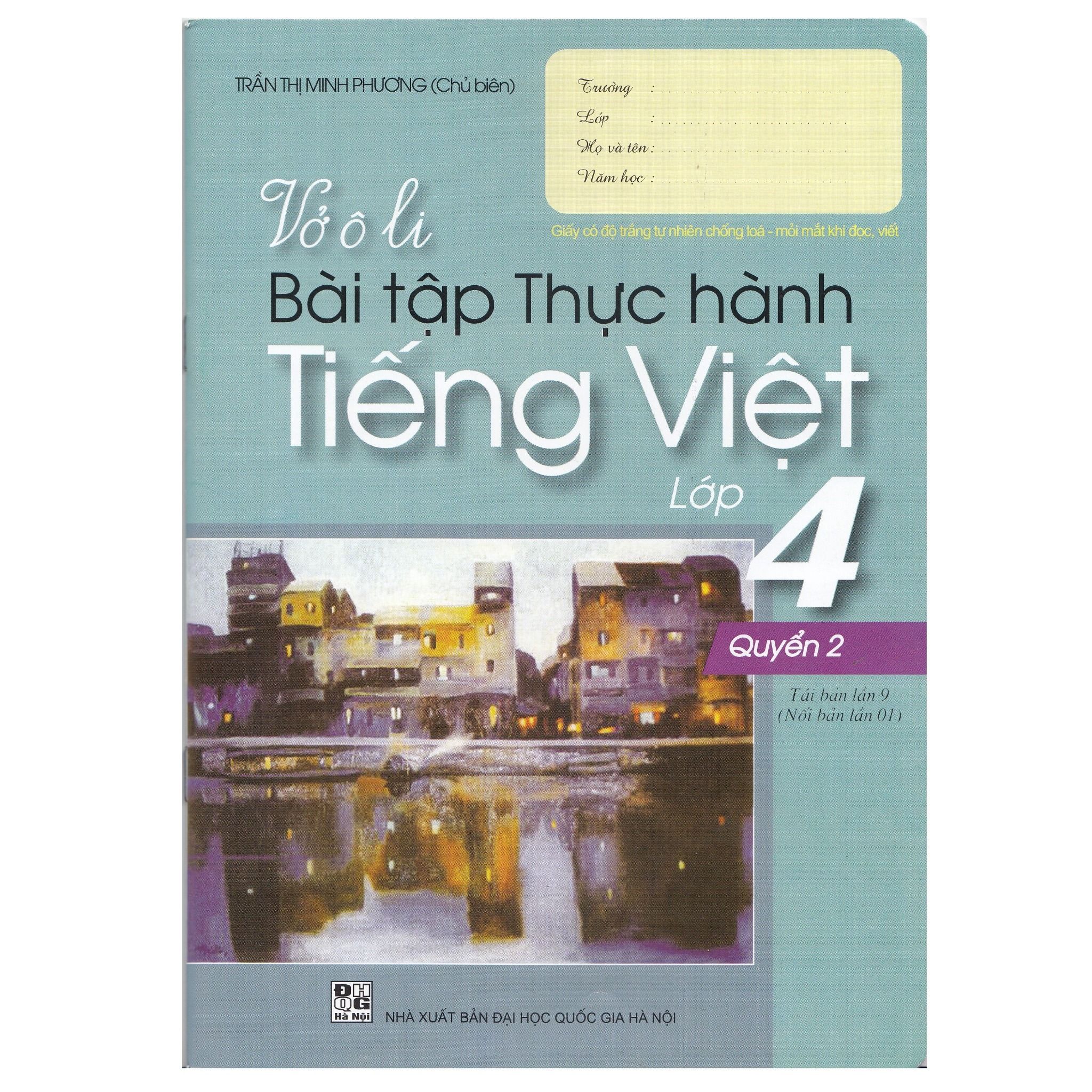  Vở Ô Li Bài Tập Thực Hành Tiếng Việt Lớp 4 - Quyển 2 