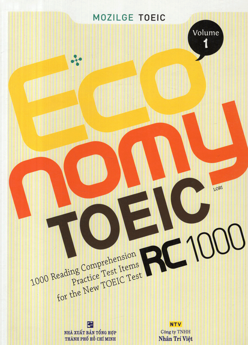  Economy TOEIC RC1000 Volume 1 