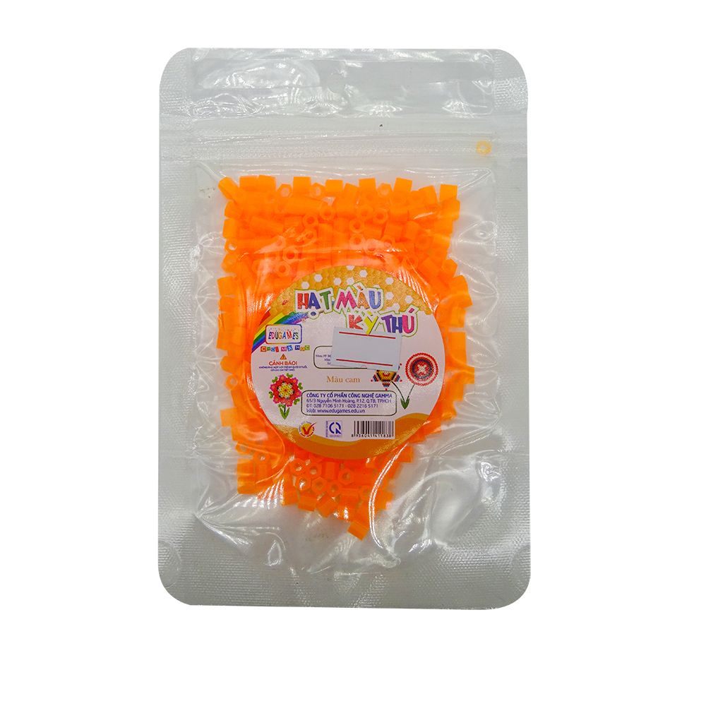  EDUGAMES Chơi Mà Học - Hạt Màu Kỳ Thú - Màu Cam - 6+ (25g) 