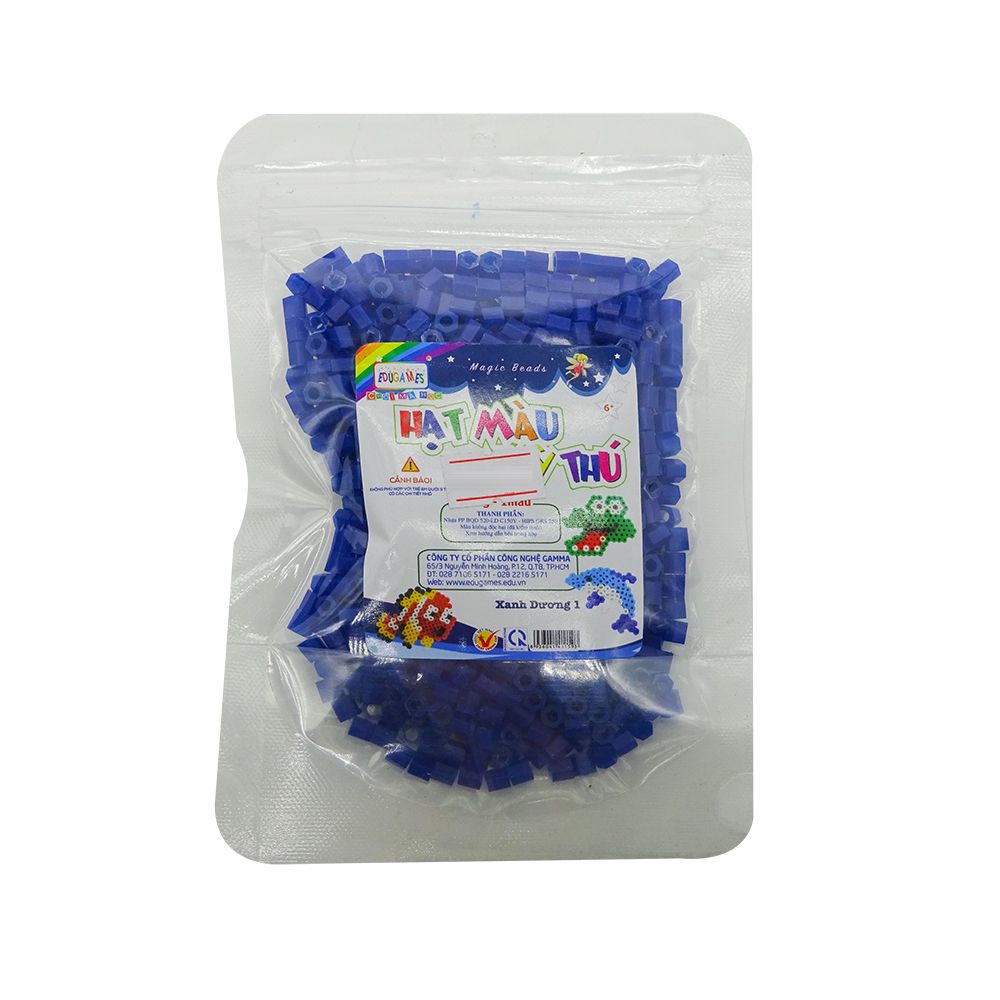  EDUGAMES Chơi Mà Học - Hạt Màu Kỳ Thú - Màu Xanh Dương 1 (50g) 