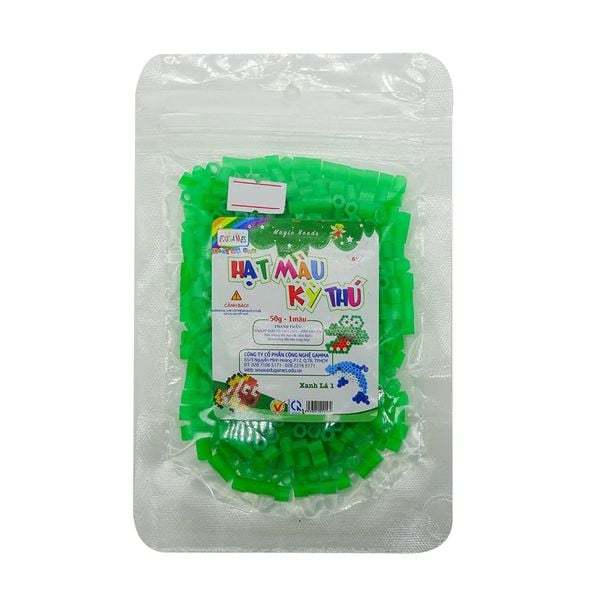EDUGAMES Chơi Mà Học - Hạt Màu Kỳ Thú - Màu Xanh Lá 1 (50g)